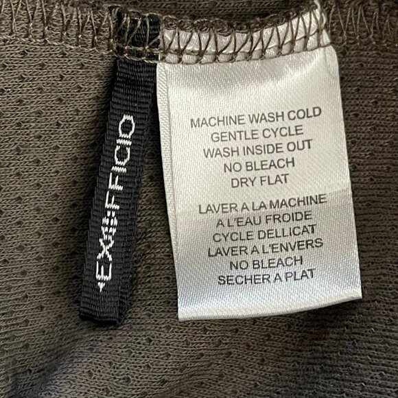 Exofficio 1/4 Zip Pullover Mens XL Kahve Wool Blend Thermal Long Sleeve Jacket - Picture 12 of 12